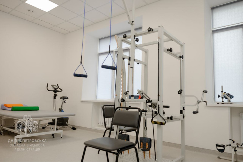 Кімната з реабілітаційним обладнанням.