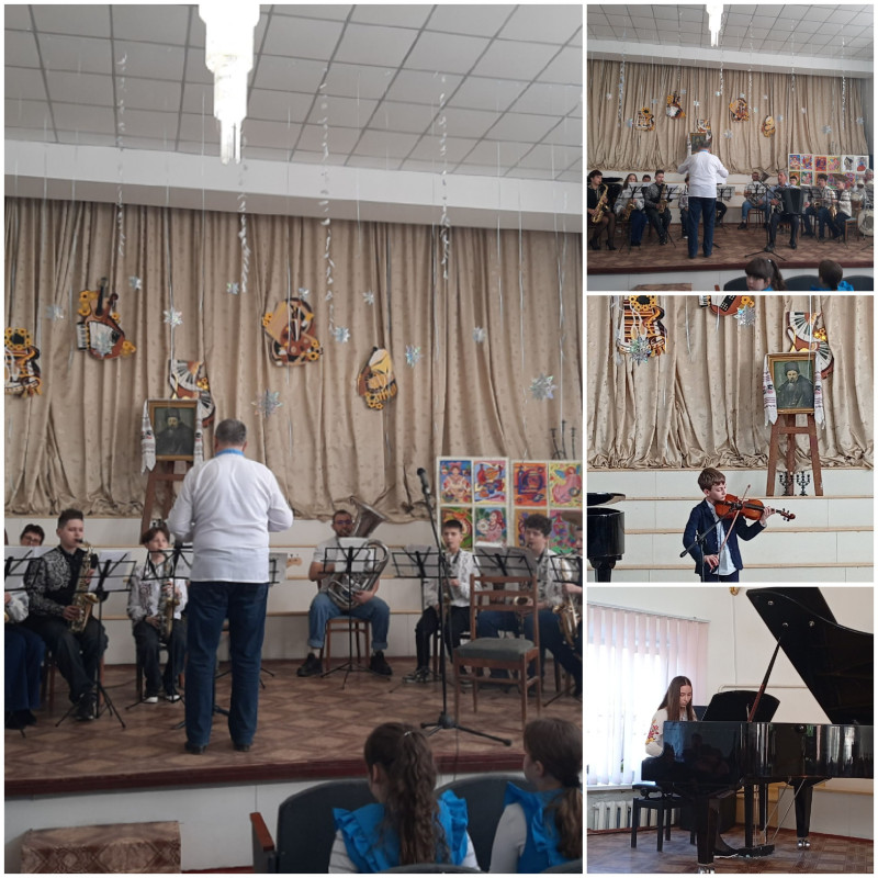  Колаж з фото - виступів учасників концерту.  