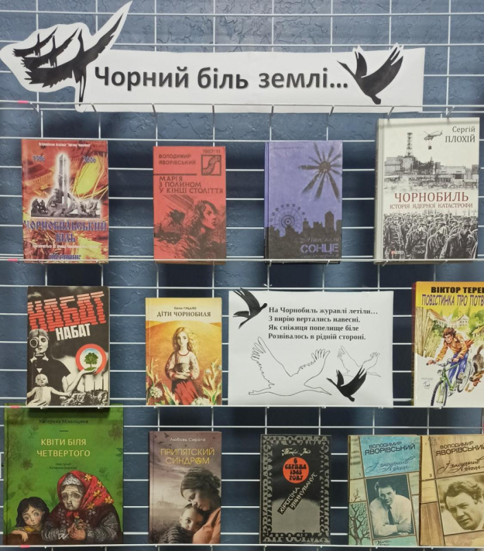 Полиця з книгами на тему: "Чорний біль землі"