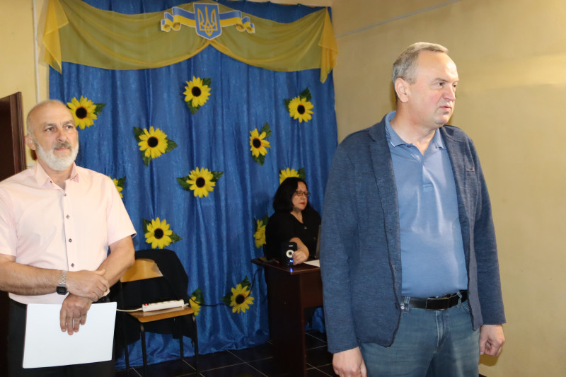 Міський голова вітає учасників заходу. 